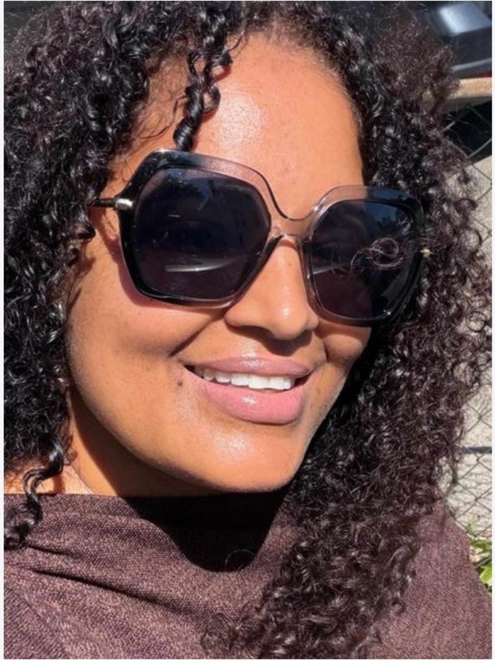 NWT Free people Polly Oversized Square Sunglasses
